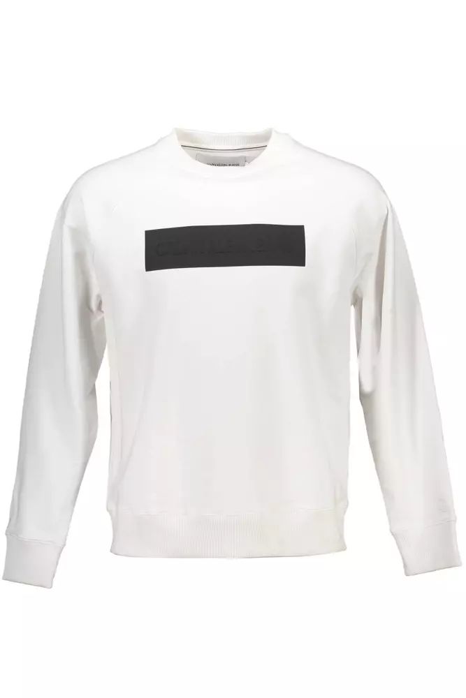 Calvin Klein White Cotton Sweater