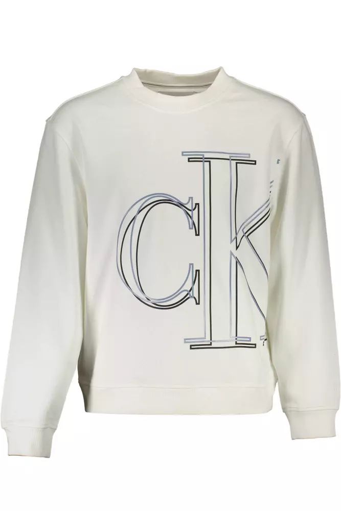 Calvin Klein White Cotton Sweater