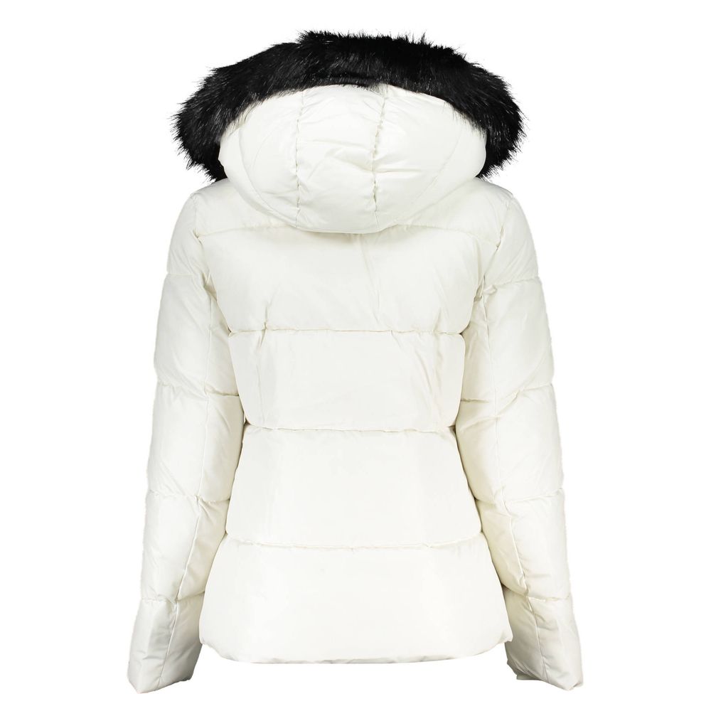 Calvin Klein White Polyester Jackets & Coat