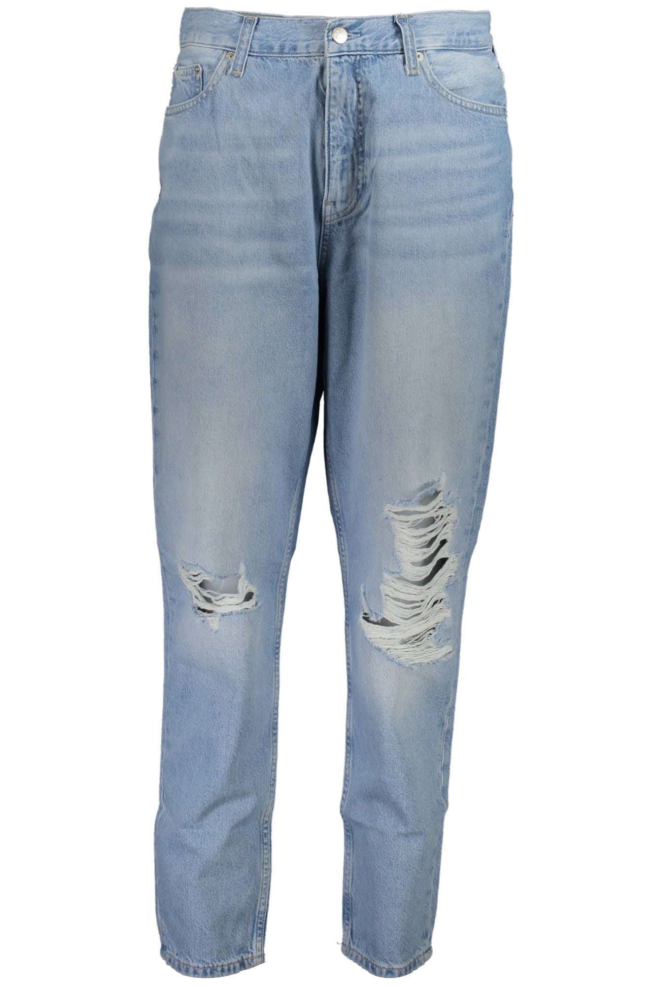 Calvin Klein Light Blue Cotton Jeans & Pant