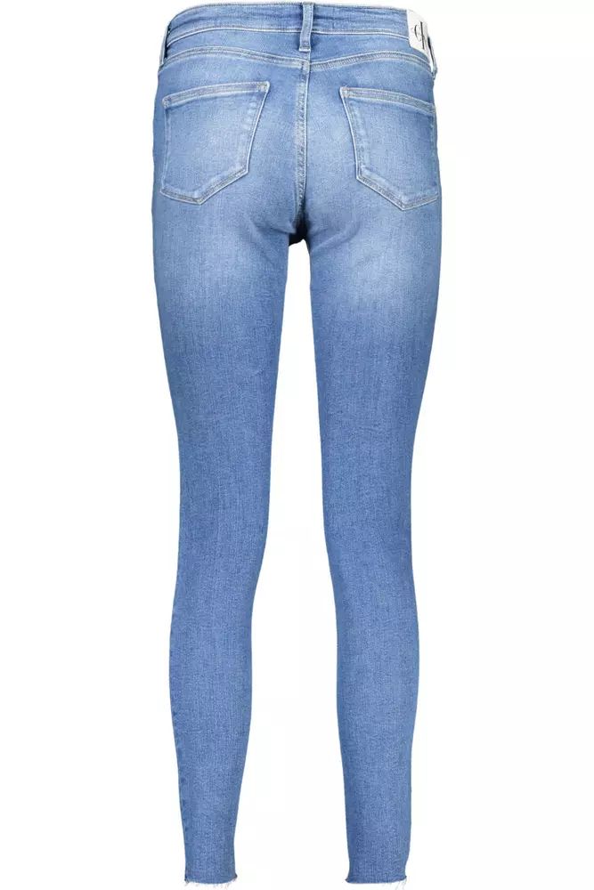 Calvin Klein Light Blue Cotton Jeans & Pant