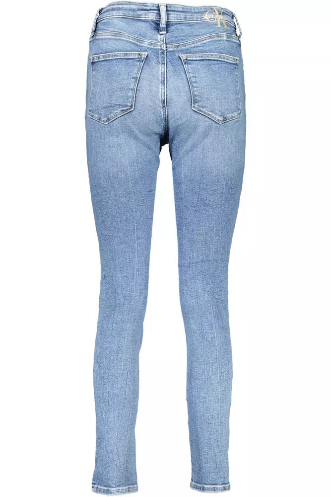 Calvin Klein Light Blue Cotton Jeans & Pant