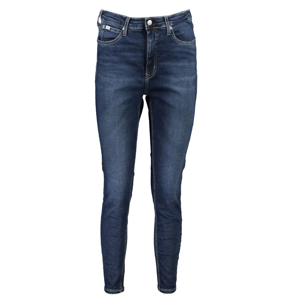 Calvin Klein Blue Cotton Jeans & Pant