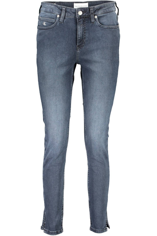 Calvin Klein Blue Cotton Jeans & Pant