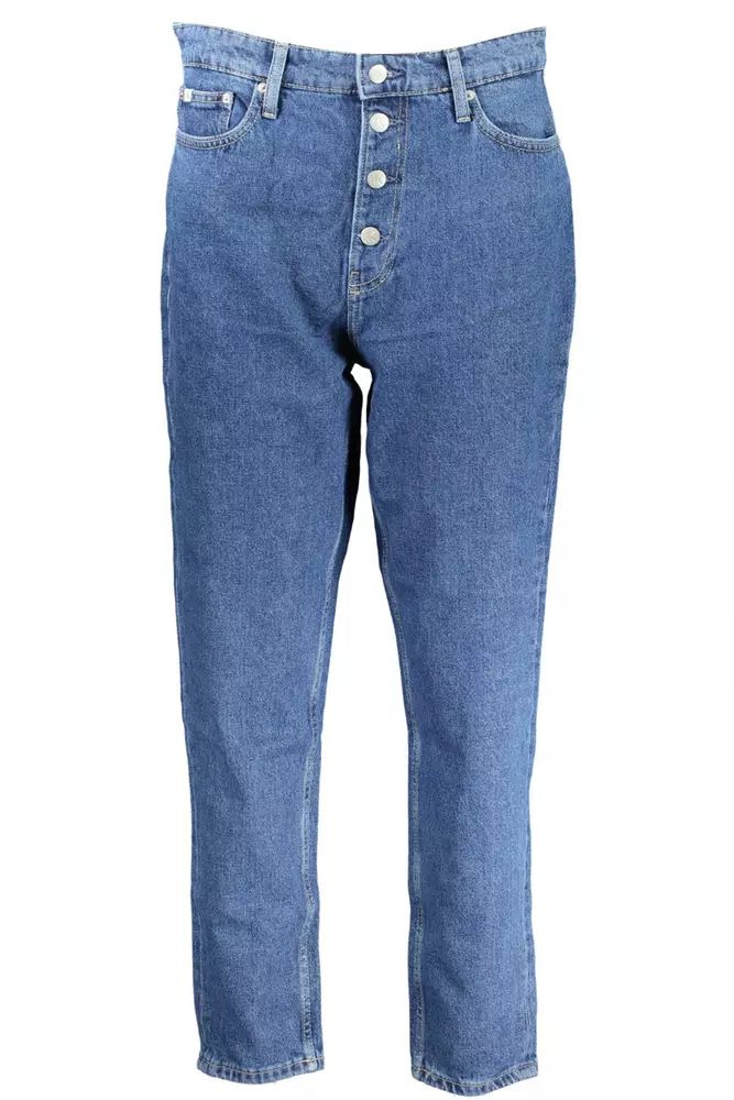 Calvin Klein Blue Cotton Jeans & Pant