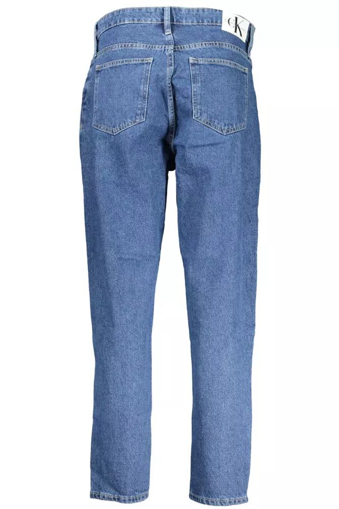 Calvin Klein Blue Cotton Jeans & Pant