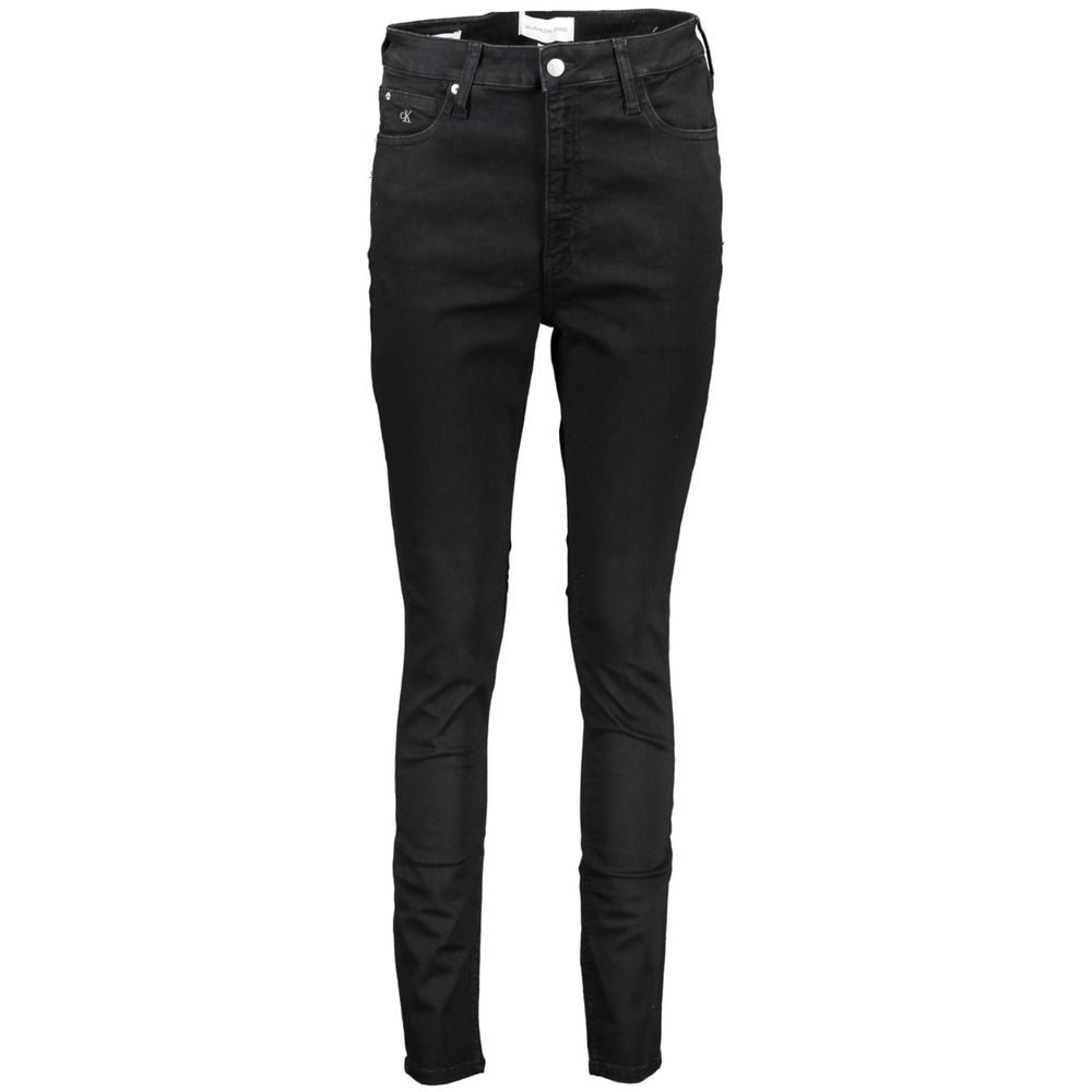 Calvin Klein Black Cotton Jeans & Pant