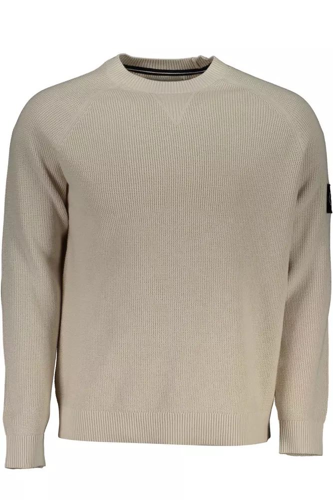 Calvin Klein Beige Cotton Sweater