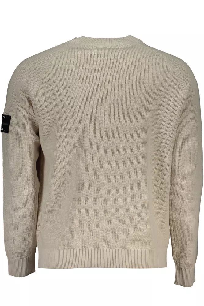 Calvin Klein Beige Cotton Sweater