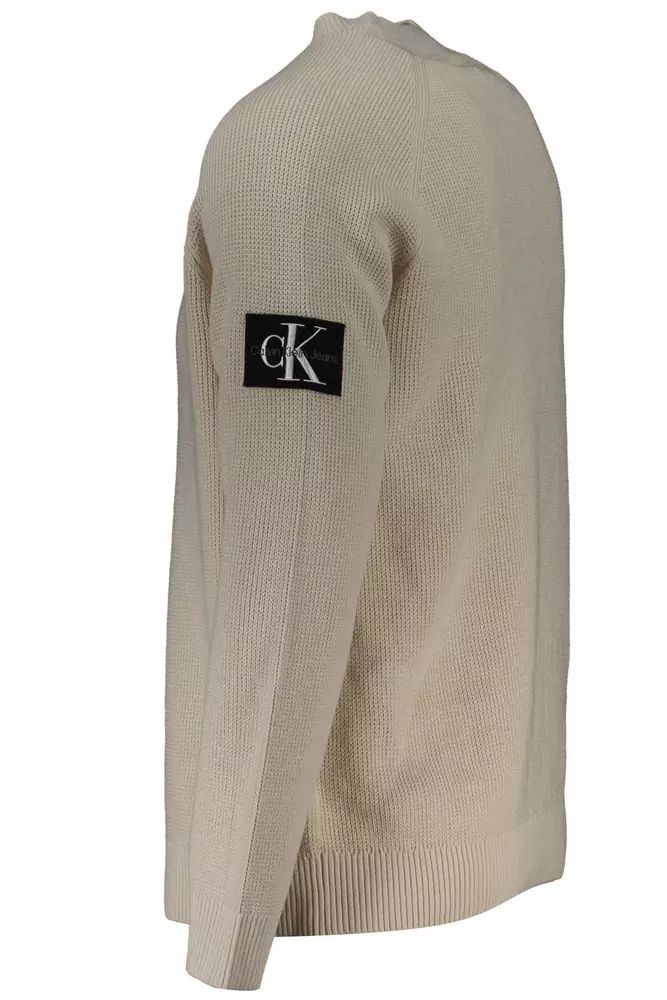 Calvin Klein Beige Cotton Sweater