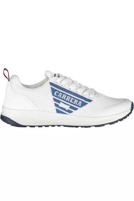 Carrera White Polyester Sneaker