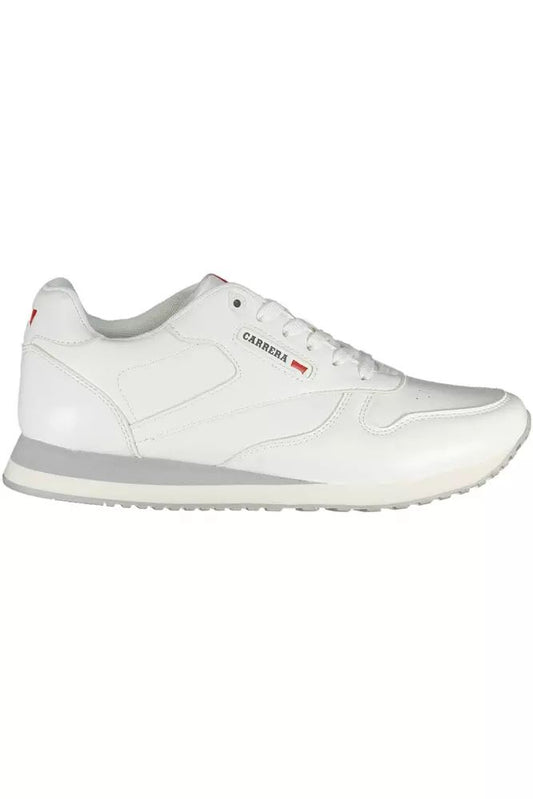 Carrera White Polyester Sneaker