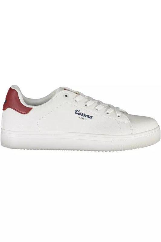 Carrera White Polyester Sneaker