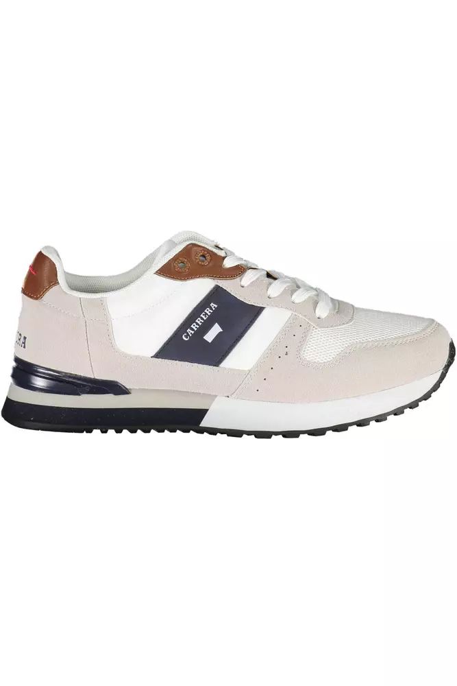 Carrera White Polyester Sneaker