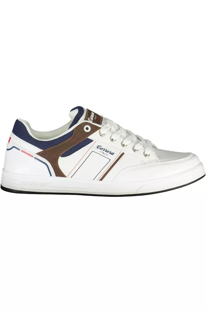 Carrera White Polyester Sneaker