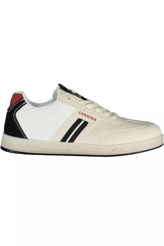 Carrera White Polyester Sneaker