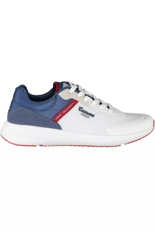 Carrera White Polyester Sneaker