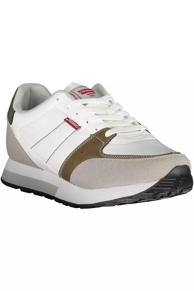 Carrera White Polyester Sneaker