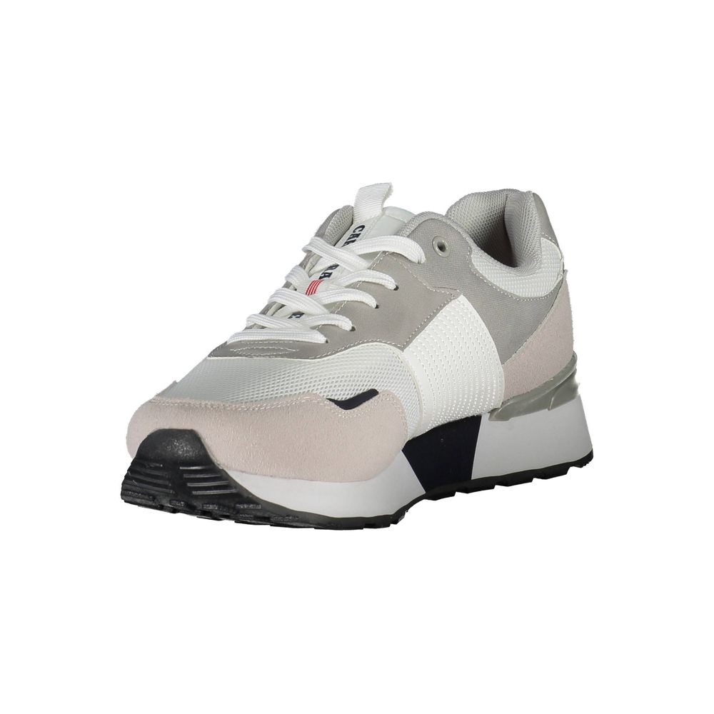 Carrera White Polyester Sneaker