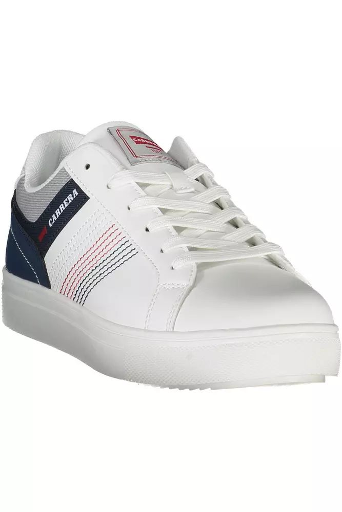 Carrera White Polyester Sneaker