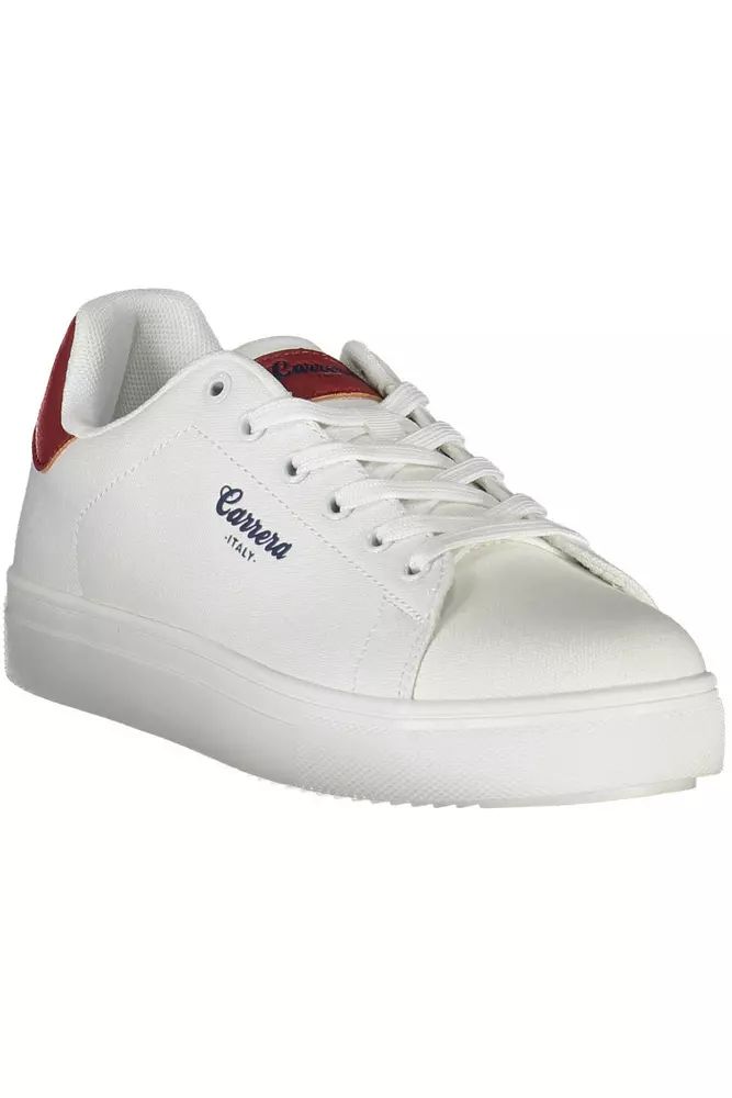 Carrera White Polyester Sneaker