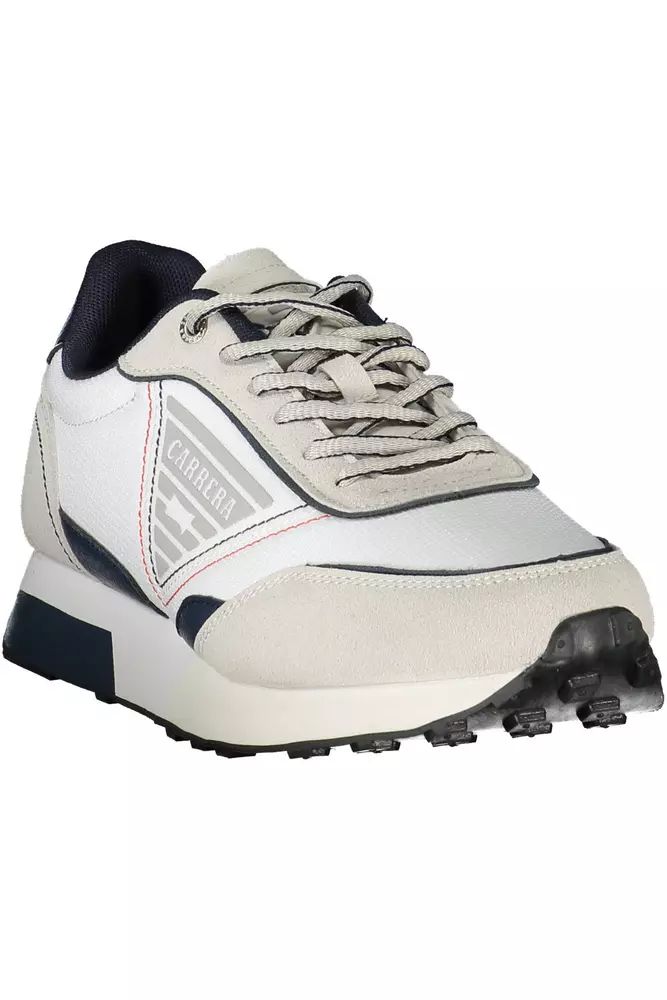 Carrera White Polyester Sneaker