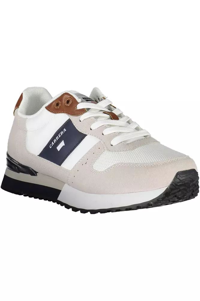 Carrera White Polyester Sneaker