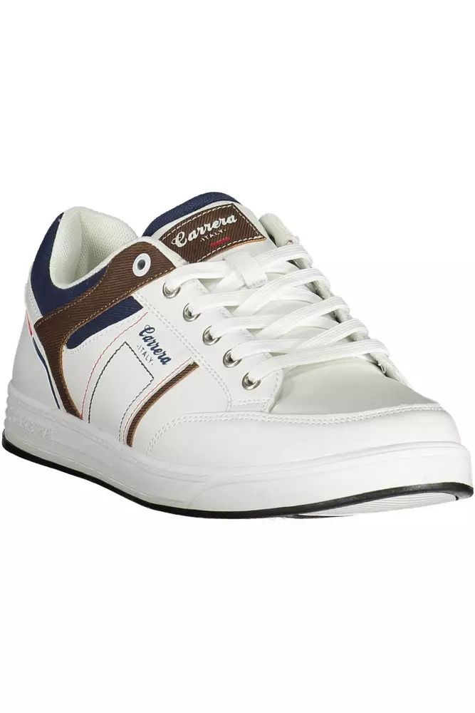 Carrera White Polyester Sneaker