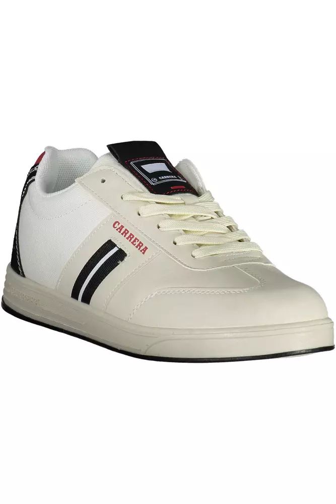 Carrera White Polyester Sneaker