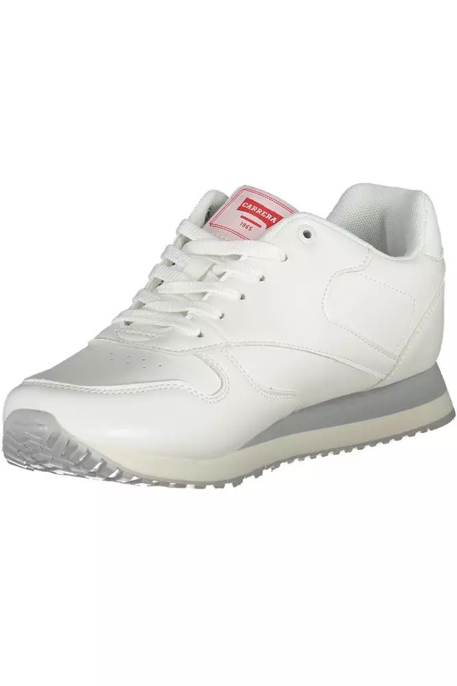 Carrera White Polyester Sneaker