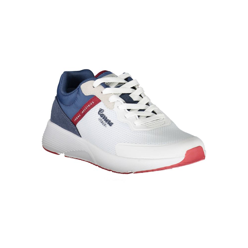 Carrera White Polyester Sneaker