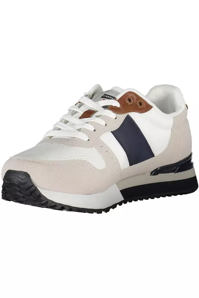 Carrera White Polyester Sneaker