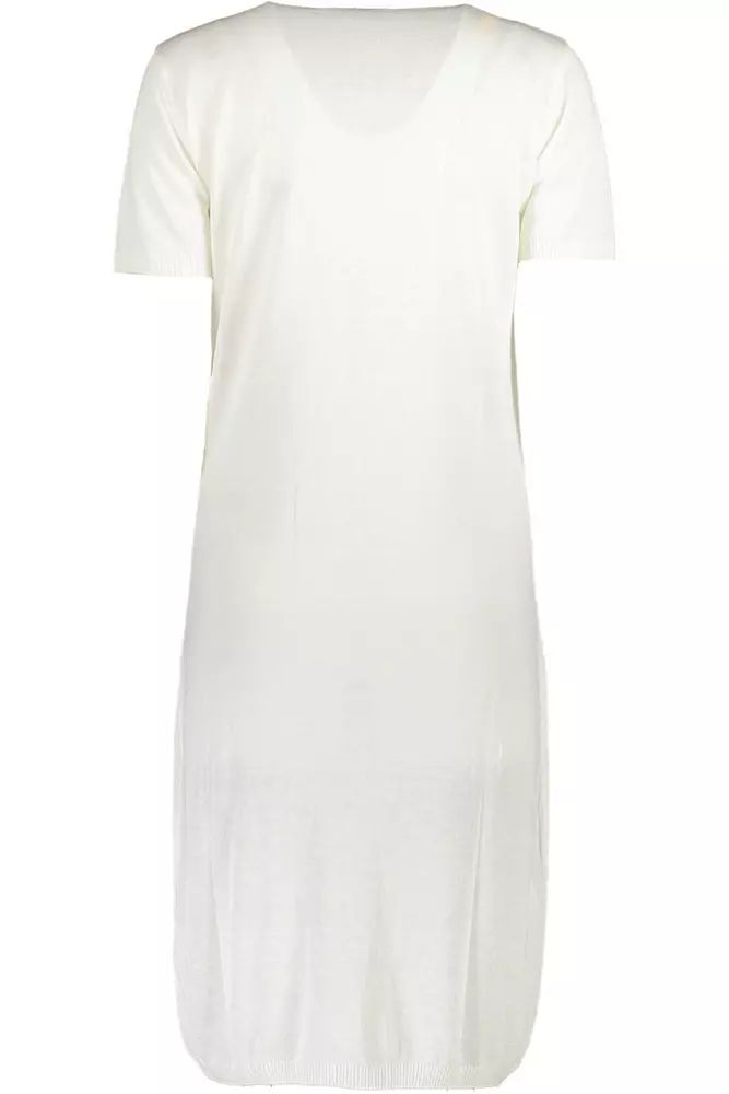 Cavalli Class White Viscose Dress