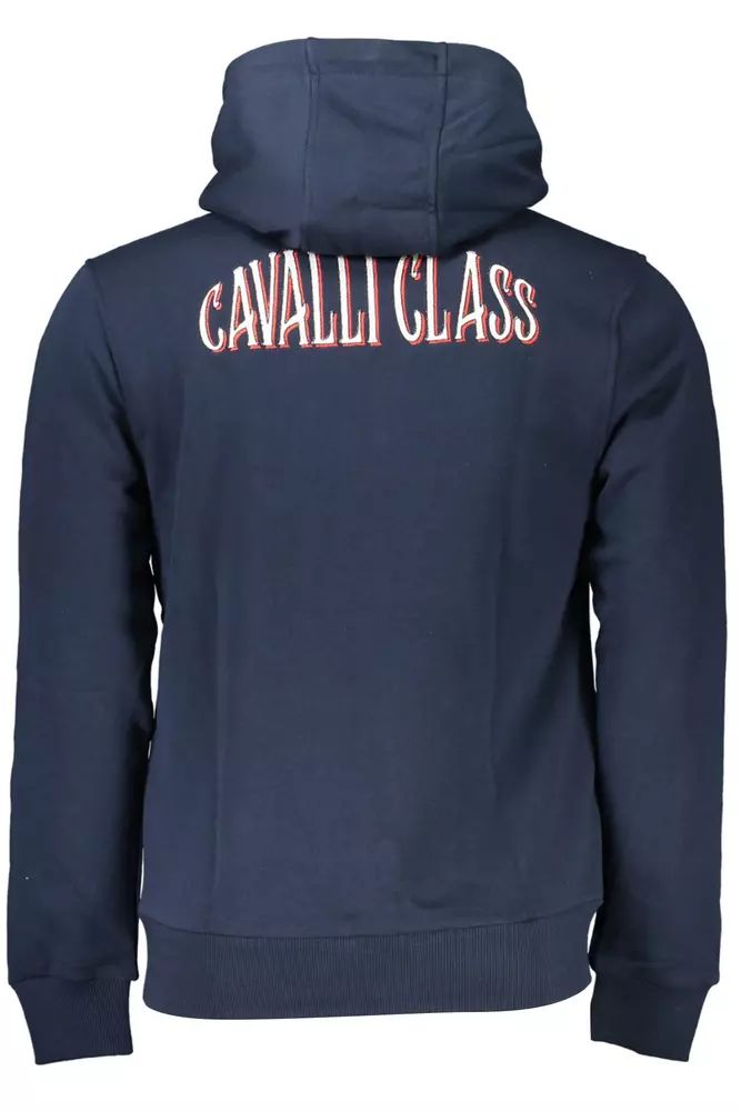 Cavalli Class Blue Cotton Sweater