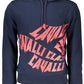 Cavalli Class Blue Cotton Sweater