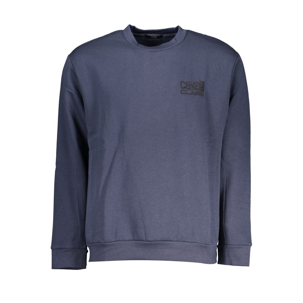 Cavalli Class Blue Cotton Sweater