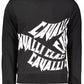 Cavalli Class Black Cotton Sweater