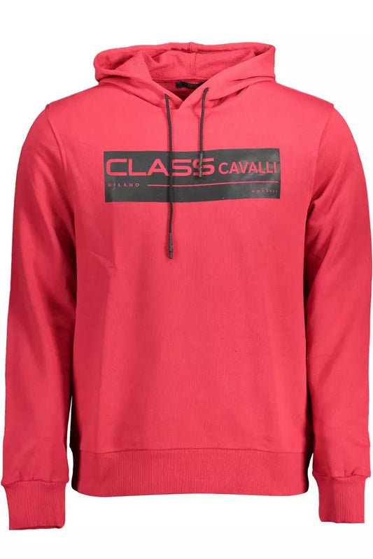 Cavalli Class Pink Cotton Sweater