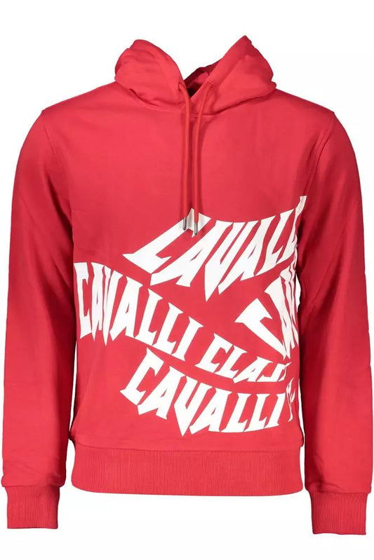 Cavalli Class Pink Cotton Sweater