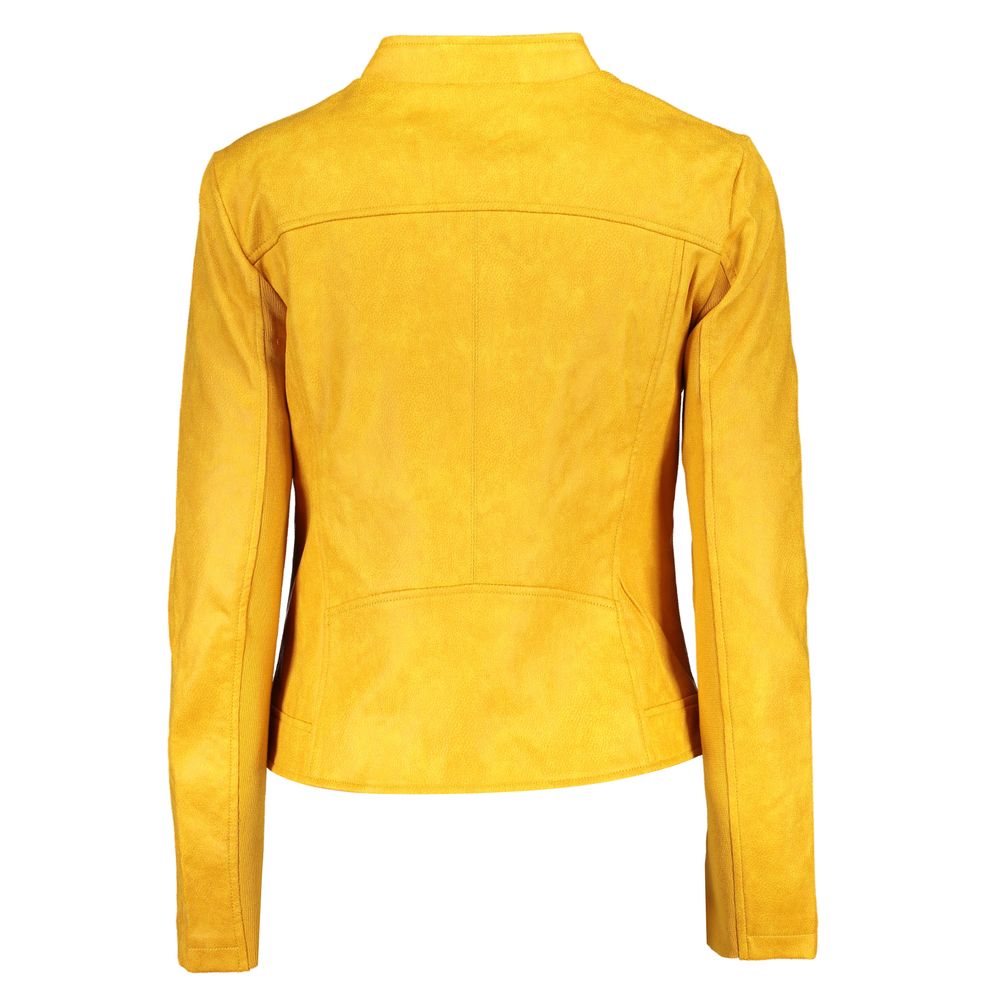 Desigual Yellow Polyester Jackets & Coat