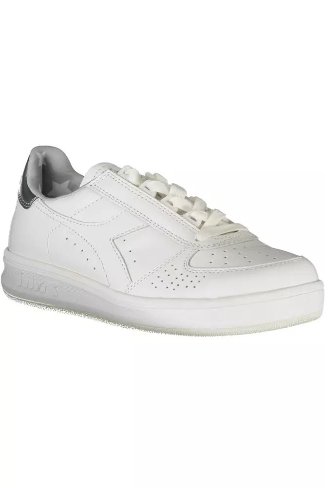 Diadora White Fabric Sneaker