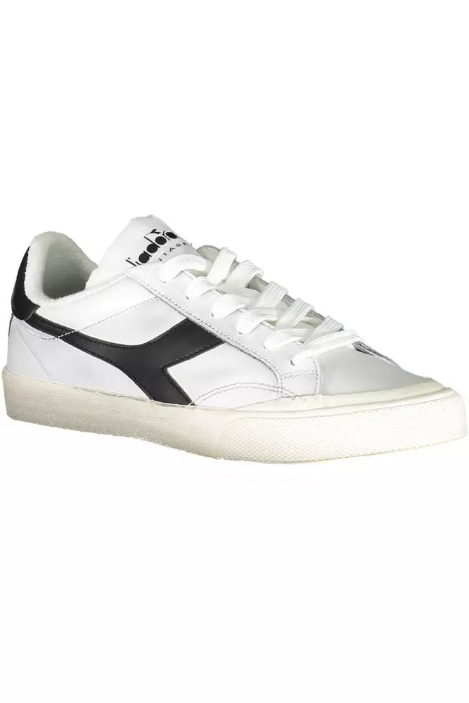 Diadora White Fabric Sneaker