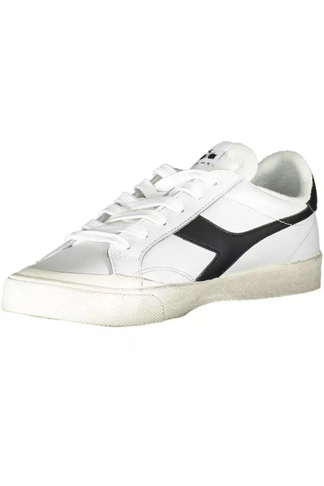 Diadora White Fabric Sneaker