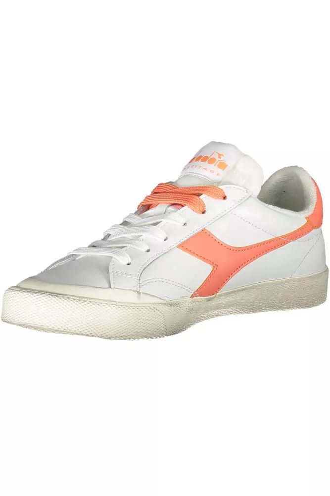 Diadora White Fabric Sneaker