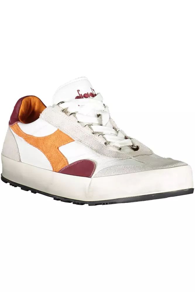 Diadora White Fabric Sneaker