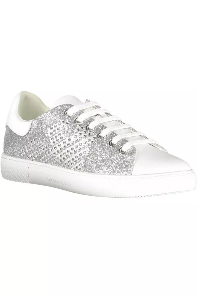 Emporio Armani Silver Polyester Sneaker