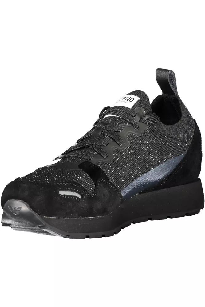 Emporio Armani Black Polyester Sneaker