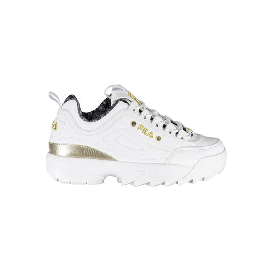 Fila White Polyester Sneaker