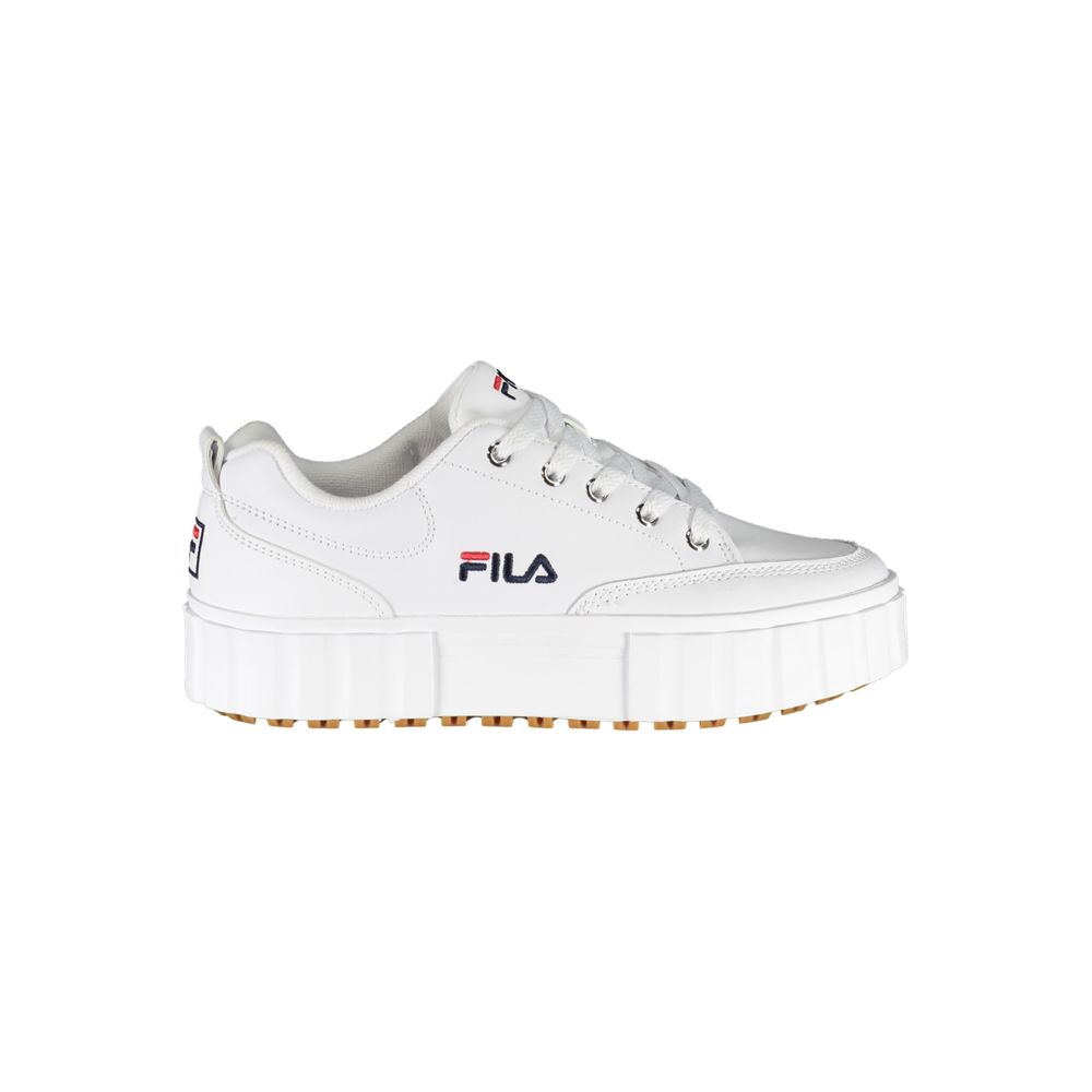 Fila White Polyester Sneaker