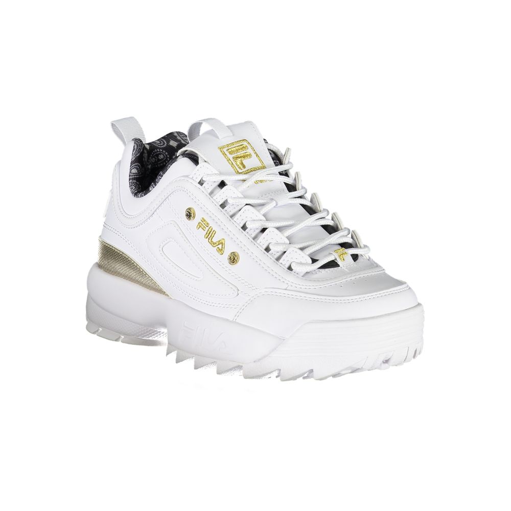 Fila White Polyester Sneaker